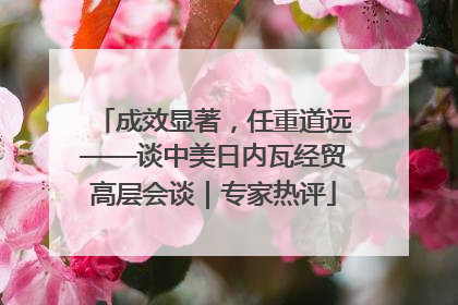 成效显著，任重道远——谈中美日内瓦经贸高层会谈｜专家热评