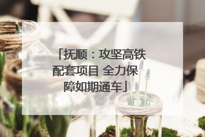 抚顺：攻坚高铁配套项目 全力保障如期通车