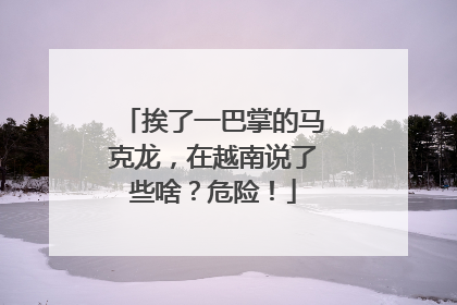 挨了一巴掌的马克龙，在越南说了些啥？危险！