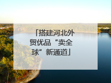 搭建河北外贸优品“卖全球”新通道