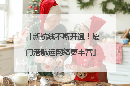新航线不断开通！厦门港航运网络更丰富