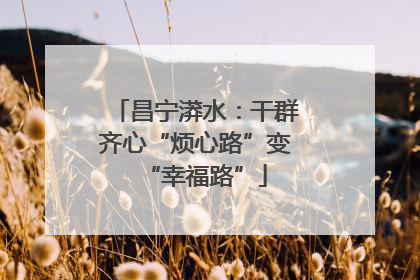 昌宁漭水：干群齐心“烦心路”变“幸福路”