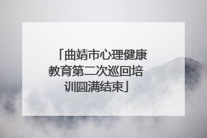 曲靖市心理健康教育第二次巡回培训圆满结束
