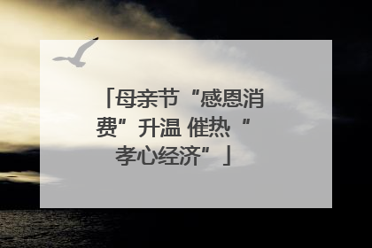 母亲节“感恩消费”升温 催热“孝心经济”