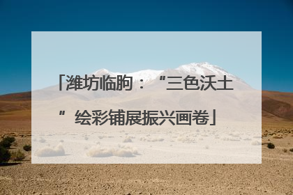 潍坊临朐：“三色沃土”绘彩铺展振兴画卷