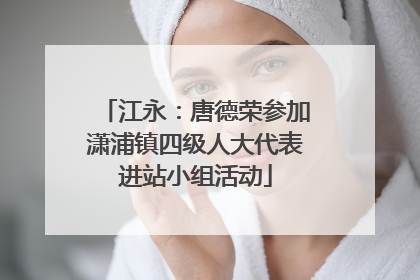 江永：唐德荣参加潇浦镇四级人大代表进站小组活动