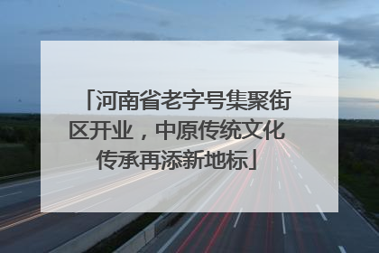 河南省老字号集聚街区开业，中原传统文化传承再添新地标