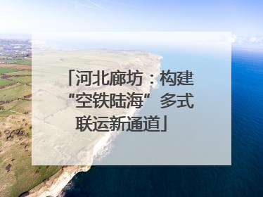河北廊坊：构建“空铁陆海”多式联运新通道