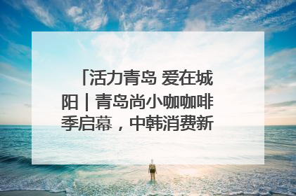 活力青岛 爱在城阳｜青岛尚小咖咖啡季启幕，中韩消费新场景点燃夏日热情