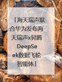 海天瑞声联合华为发布海天瑞声x昇腾DeepSeek数据飞轮智能体