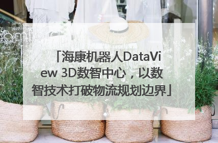 海康机器人DataView 3D数智中心，以数智技术打破物流规划边界