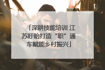 深耕技能培训 江苏盱眙打造“职”通车赋能乡村振兴