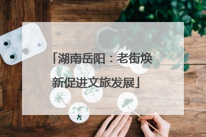 湖南岳阳：老街焕新促进文旅发展