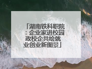 湖南铁科职院：企业家进校园 政校企共绘就业创业新图景