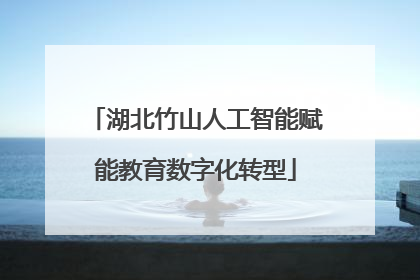 湖北竹山人工智能赋能教育数字化转型