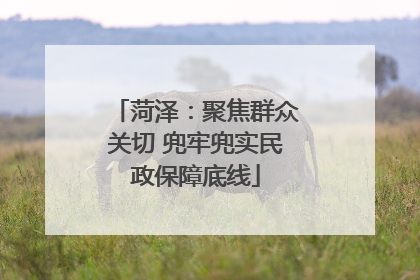 菏泽：聚焦群众关切 兜牢兜实民政保障底线