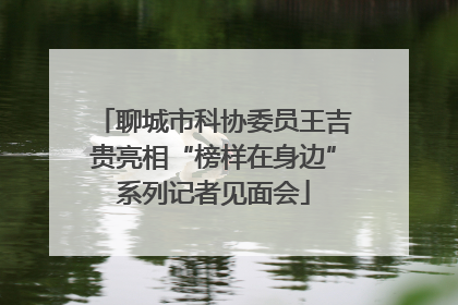 聊城市科协委员王吉贵亮相“榜样在身边”系列记者见面会