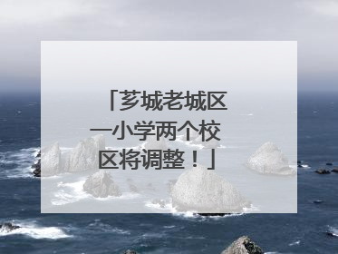 芗城老城区一小学两个校区将调整！