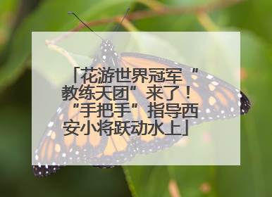花游世界冠军“教练天团”来了！“手把手”指导西安小将跃动水上
