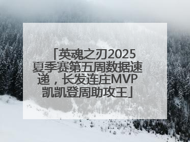 英魂之刃2025夏季赛第五周数据速递，长发连庄MVP凯凯登周助攻王