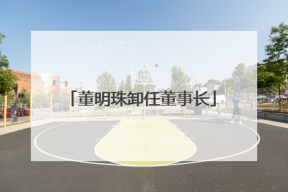 董明珠卸任董事长