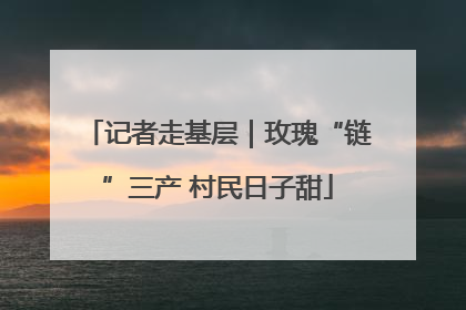 记者走基层｜玫瑰“链”三产 村民日子甜