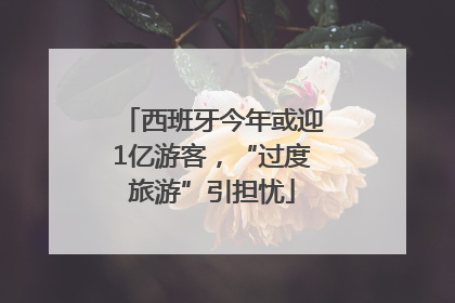 西班牙今年或迎1亿游客，“过度旅游”引担忧