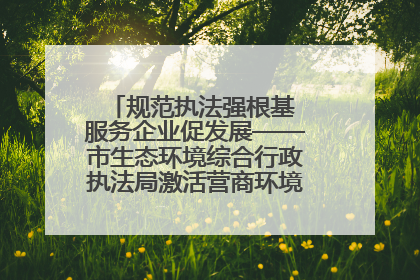 规范执法强根基 服务企业促发展——市生态环境综合行政执法局激活营商环境“绿色动能”