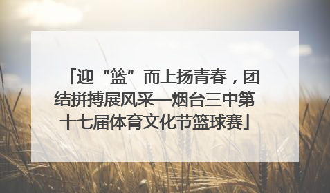 迎“篮”而上扬青春，团结拼搏展风采—烟台三中第十七届体育文化节篮球赛