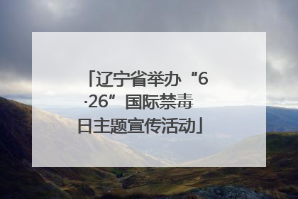 辽宁省举办“6·26”国际禁毒日主题宣传活动