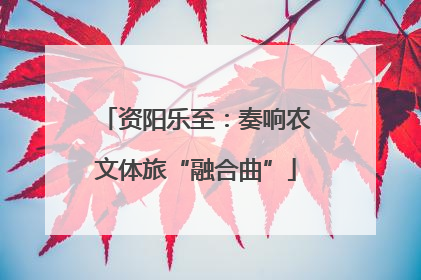 资阳乐至：奏响农文体旅“融合曲”