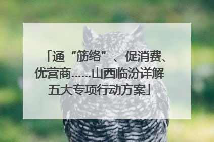 通“筋络”、促消费、优营商……山西临汾详解五大专项行动方案