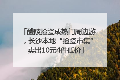 醴陵捡瓷成热门周边游，长沙本地“捡瓷市集”卖出10元4件低价
