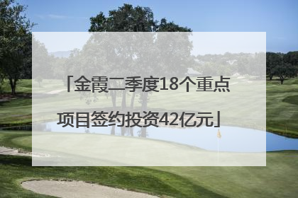 金霞二季度18个重点项目签约投资42亿元