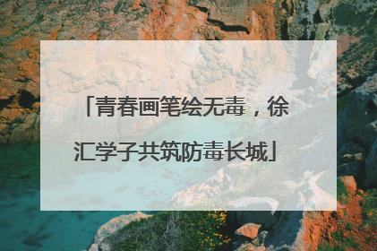 青春画笔绘无毒，徐汇学子共筑防毒长城