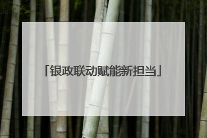 银政联动赋能新担当