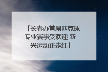 长春办首届匹克球专业赛事受欢迎 新兴运动正走红