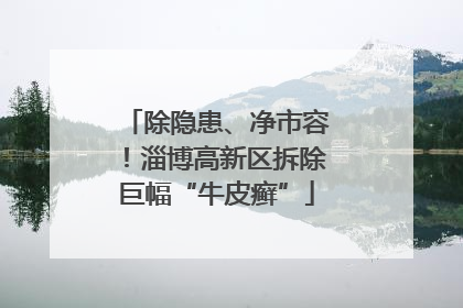 除隐患、净市容！淄博高新区拆除巨幅“牛皮癣”