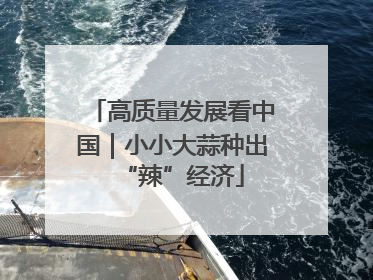 高质量发展看中国｜小小大蒜种出“辣”经济