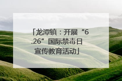 龙潭镇：开展“6.26”国际禁毒日宣传教育活动