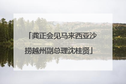 龚正会见马来西亚沙捞越州副总理沈桂贤
