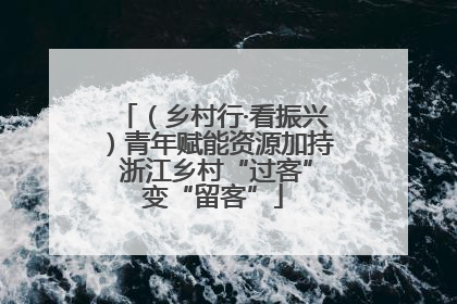 （乡村行·看振兴）青年赋能资源加持 浙江乡村“过客”变“留客”