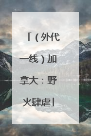 （外代一线）加拿大：野火肆虐