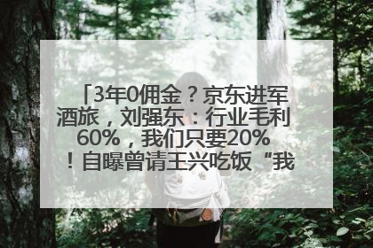 3年0佣金？京东进军酒旅，刘强东：行业毛利60%，我们只要20%！自曝曾请王兴吃饭“我要做外卖了”