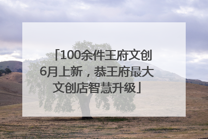 100余件王府文创6月上新，恭王府最大文创店智慧升级
