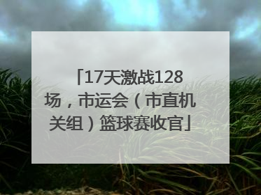 17天激战128场，市运会（市直机关组）篮球赛收官
