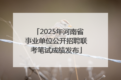 2025年河南省事业单位公开招聘联考笔试成绩发布