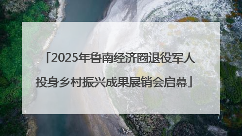 2025年鲁南经济圈退役军人投身乡村振兴成果展销会启幕