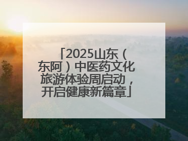 2025山东（东阿）中医药文化旅游体验周启动，开启健康新篇章