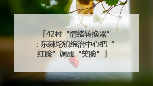 42村“情绪转换器”：东棘坨镇综治中心把“红脸”调成“笑脸”